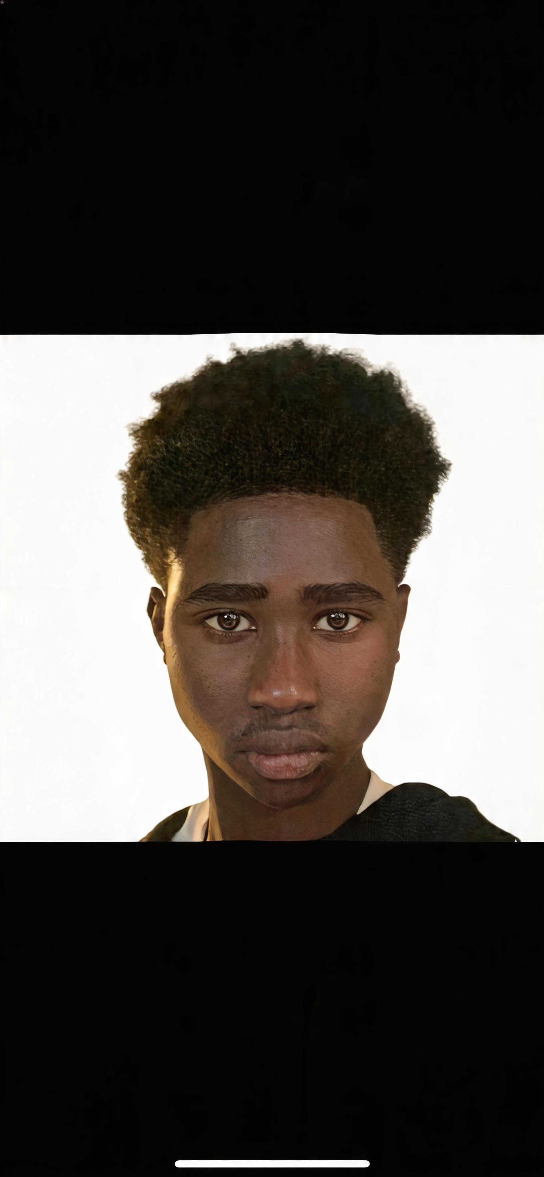 Abass – professional fashion model, front digital
